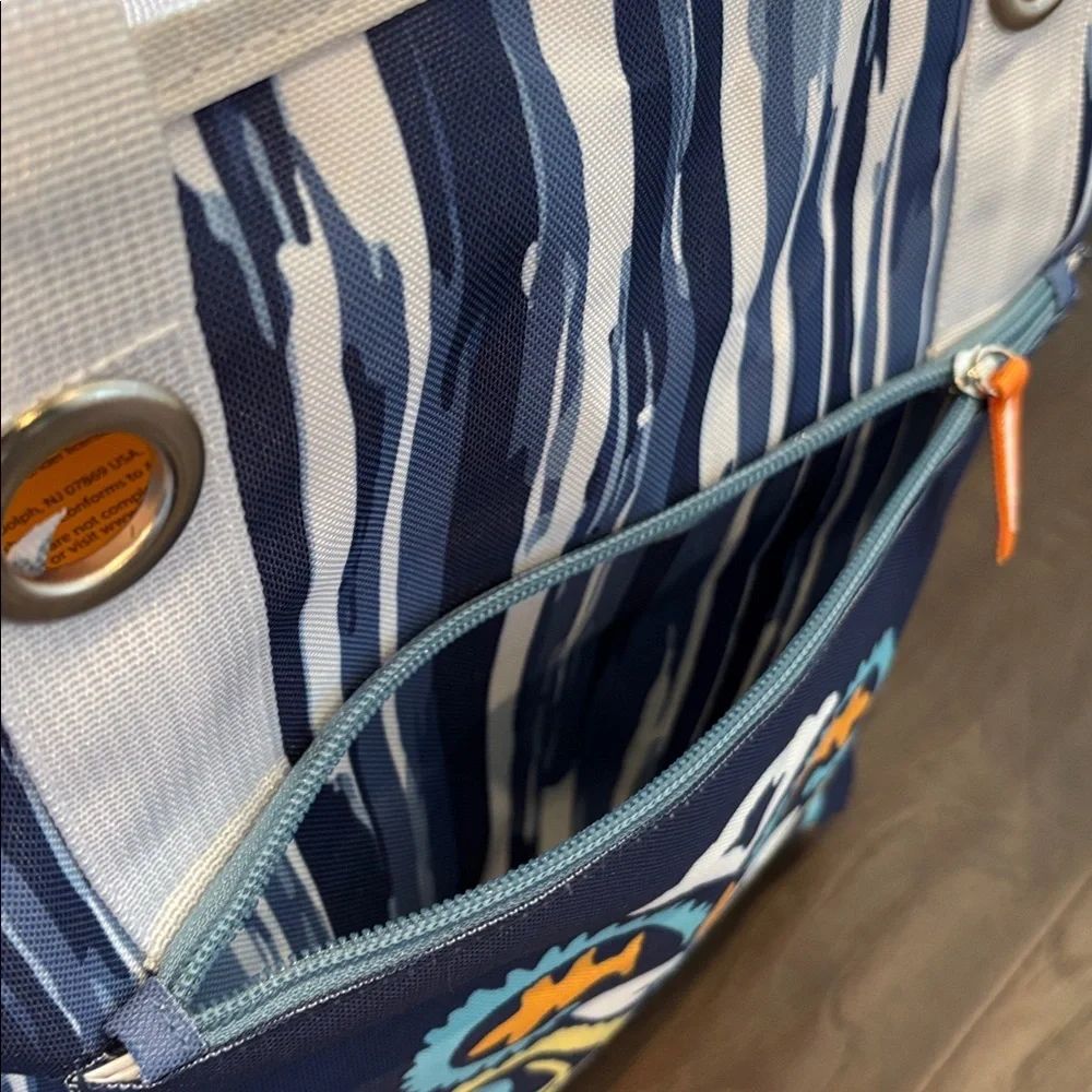 Happy Life Beach,Market,zip top,zip front pct.,toiletry case,vinyl lined,sturdy - Picture 6 of 13